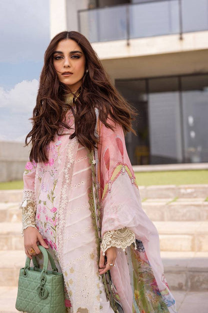 Saira Rizwan | Luxury Lawn 24 | LAUREL - SRLL24-01 - Pakistani Designer Dress - by Saira Rizwan | Type: Luxury - 100% Original at Saira Sultan