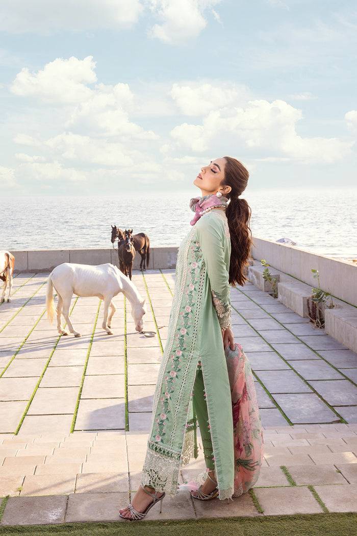 Saira Rizwan | Luxury Lawn 24 | KESHI - SRLL24-02 - Pakistani Designer Dress - by Saira Rizwan | Type: Luxury - 100% Original at Saira Sultan