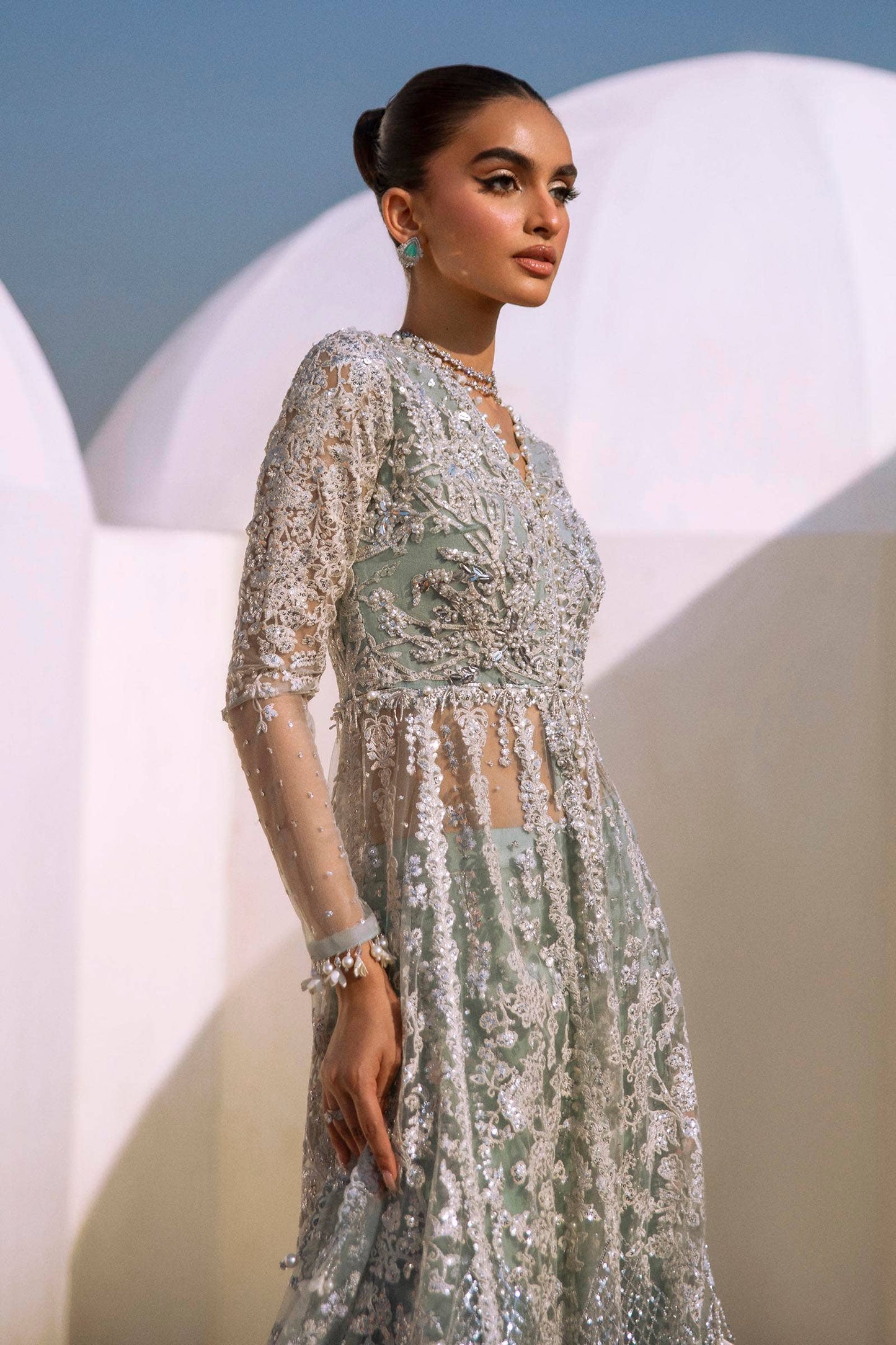 Sana Safinaz | Nura Festive 24 | N241-004-3CT - Pakistani Designer Dress - by sana | Type: Formal - 100% Original at Saira Sultan