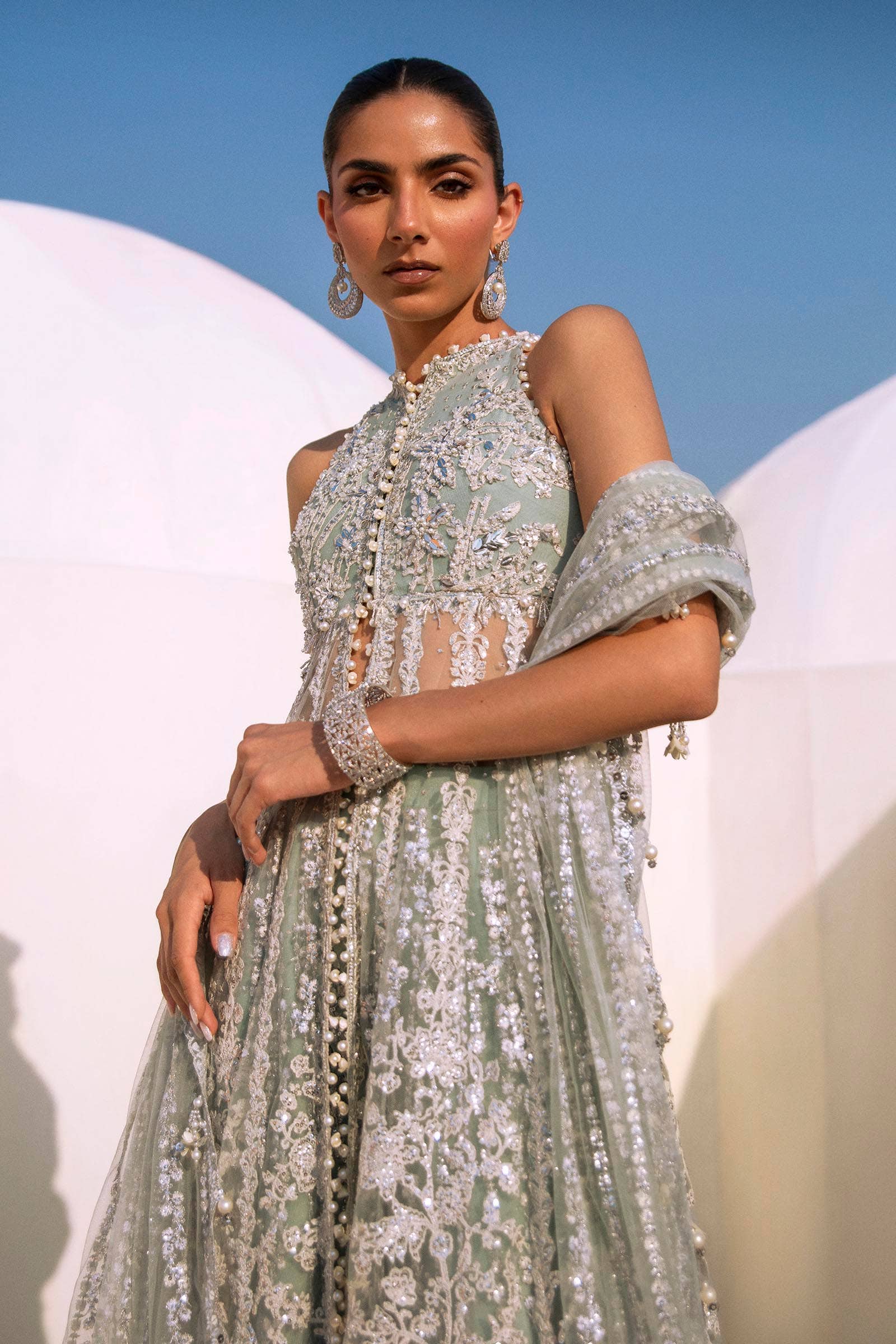 Sana Safinaz | Nura Festive 24 | N241-004-3CT - Pakistani Designer Dress - by sana | Type: Formal - 100% Original at Saira Sultan
