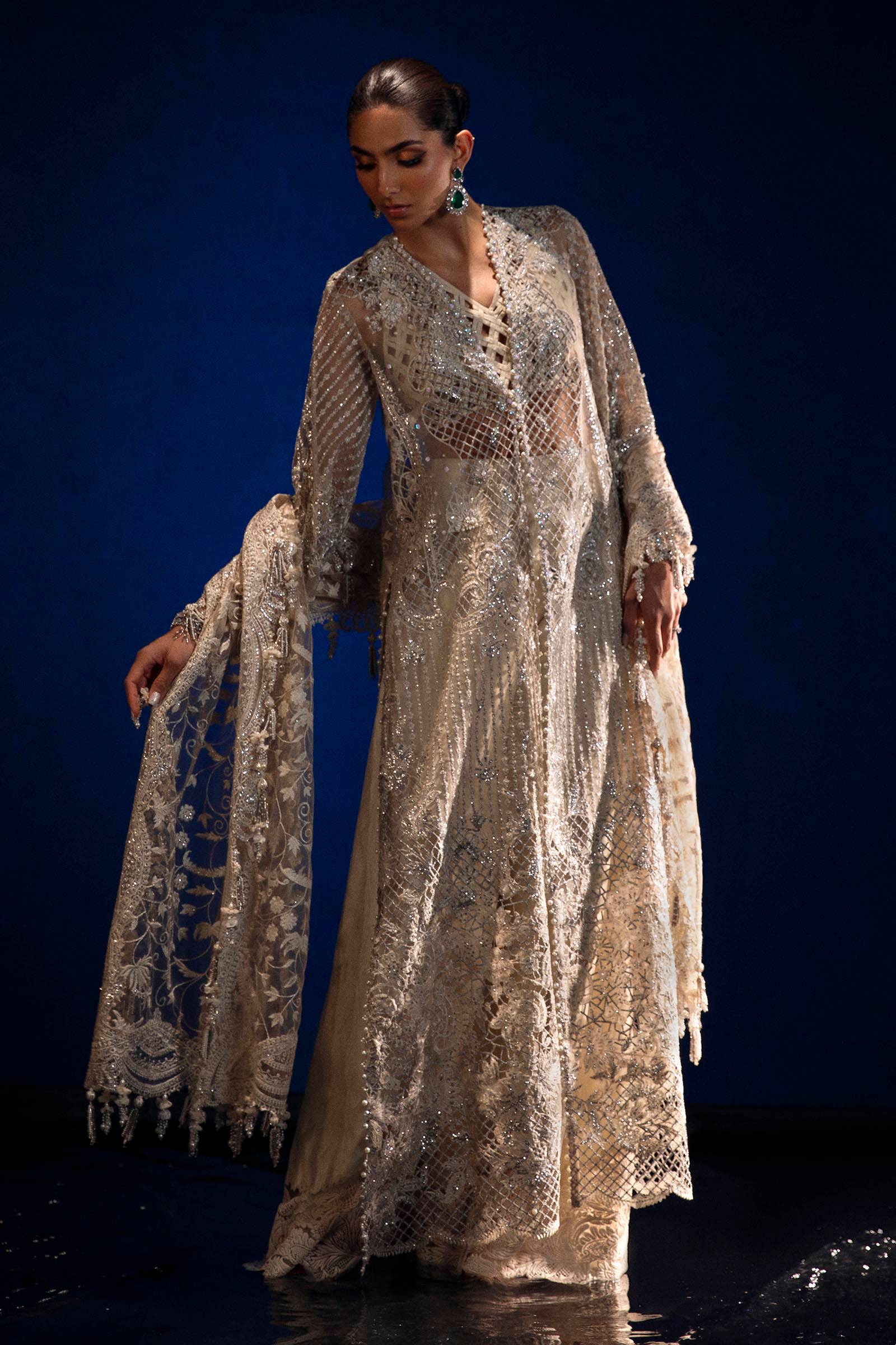 Sana Safinaz | Nura Festive 24 | N241-001-3CT - Pakistani Designer Dress - by Sana Safinaz | Type: Formal - 100% Original at Saira Sultan