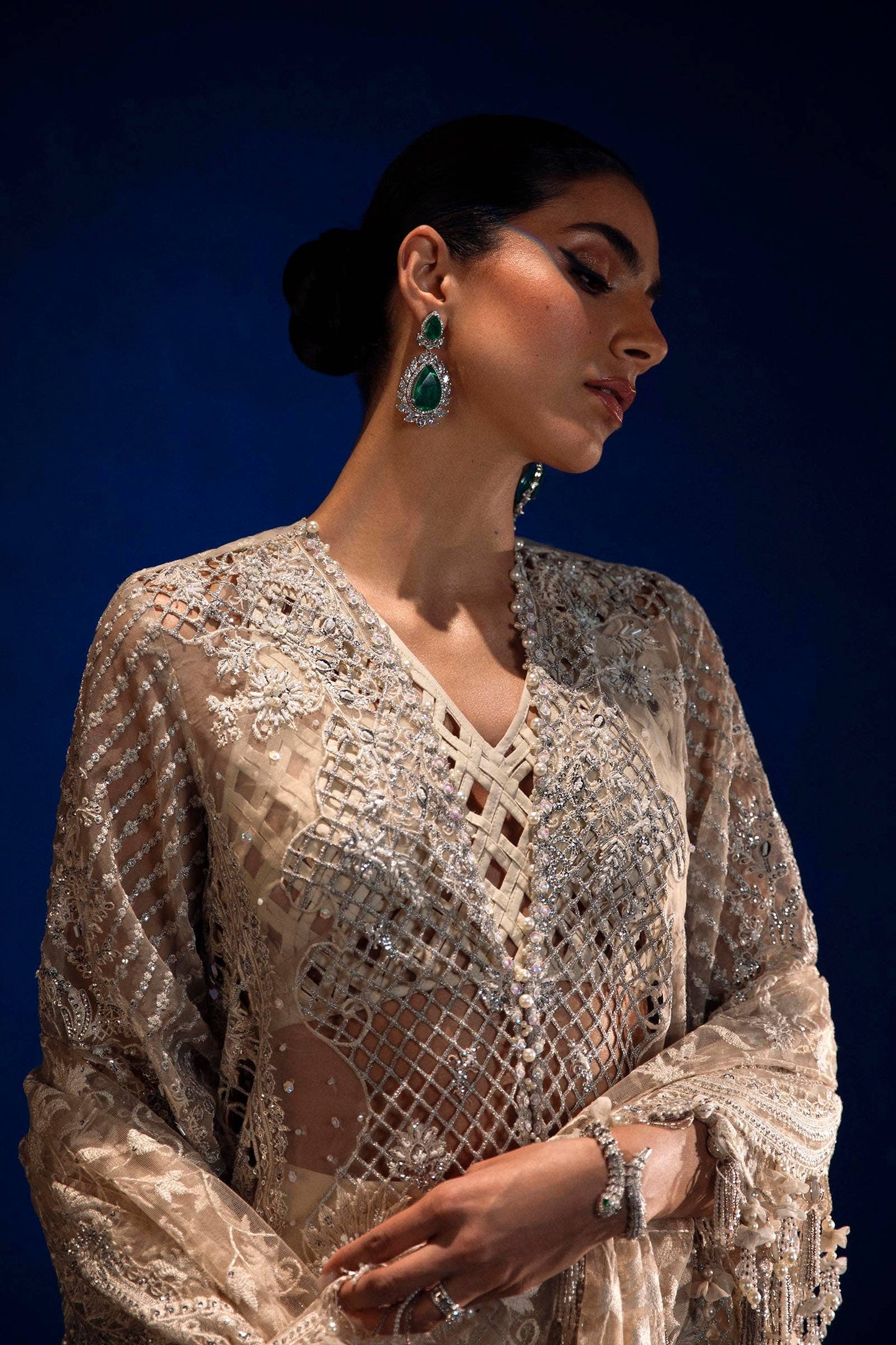 Sana Safinaz | Nura Festive 24 | N241-001-3CT - Pakistani Designer Dress - by Sana Safinaz | Type: Formal - 100% Original at Saira Sultan