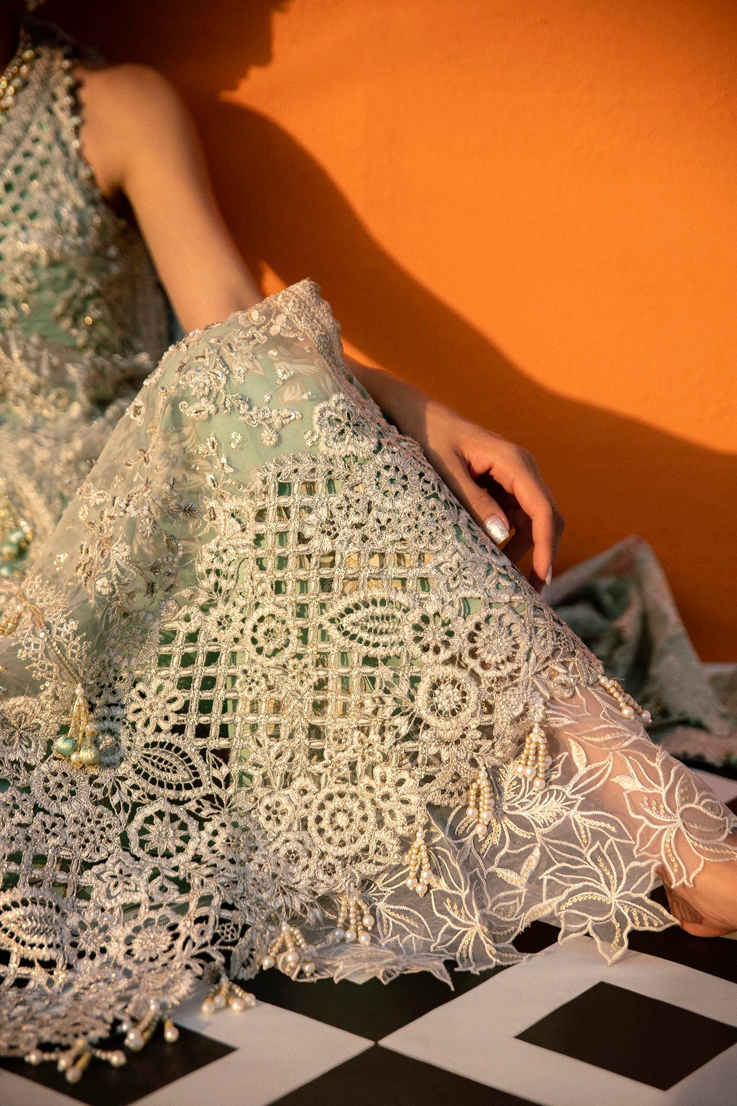 Sana Safinaz | Nura Festive 24 | N241-007-3CV - Pakistani Designer Dress - by Sana Safinaz | Type: Bridal - 100% Original at Saira Sultan