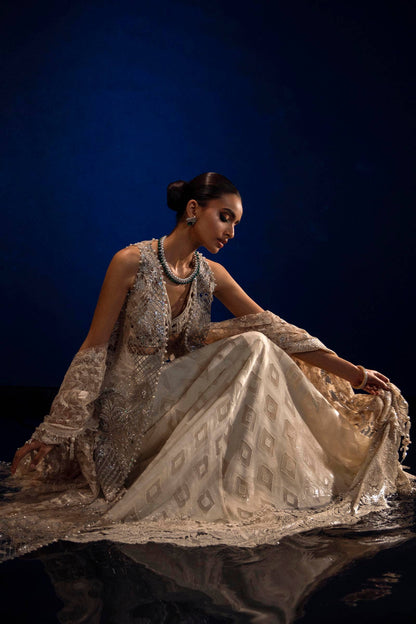Sana Safinaz | Nura Festive 24 | N241-001-3CT - Pakistani Designer Dress - by Sana Safinaz | Type: Formal - 100% Original at Saira Sultan