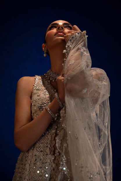 Sana Safinaz | Nura Festive 24 | N241-009-3CT - Pakistani Designer Dress - by Sana Safinaz | Type: Bridal - 100% Original at Saira Sultan