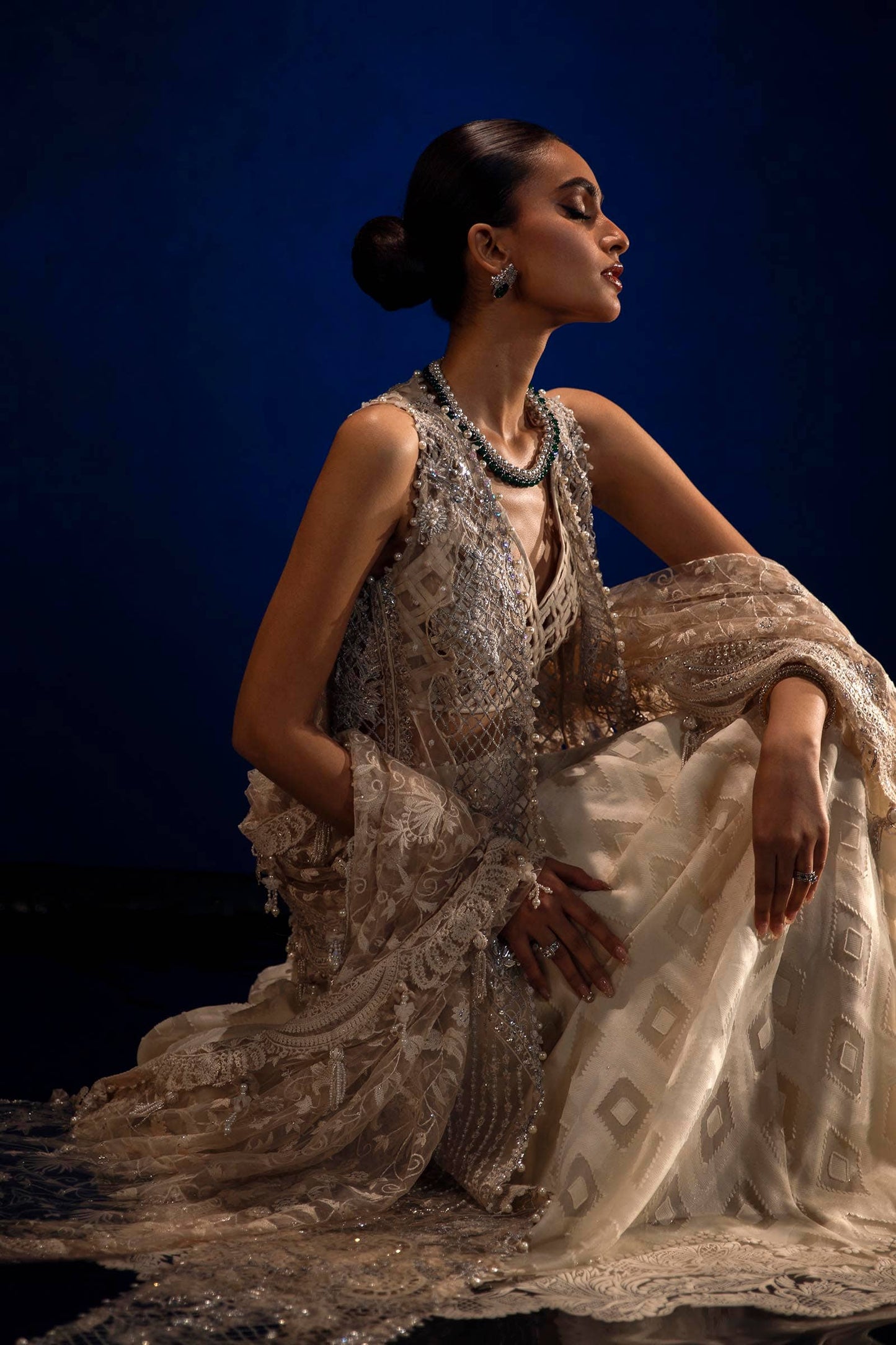 Sana Safinaz | Nura Festive 24 | N241-001-3CT - Pakistani Designer Dress - by Sana Safinaz | Type: Formal - 100% Original at Saira Sultan