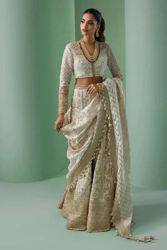 Sana Safinaz | Nura Festive 2023 | N233-003A-CL - Pakistani Designer Dress - by Sana Safinaz | Type: Bridal - 100% Original at Saira Sultan