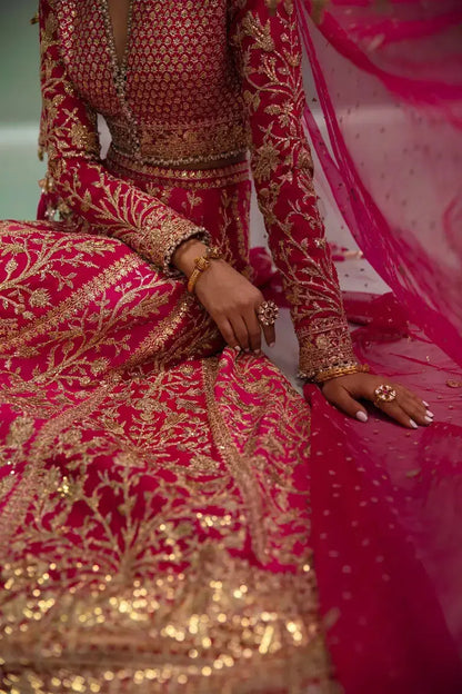 Sana Safinaz | Nura Festive 2023 | N233-004-CT - Pakistani Designer Dress - by Sana Safinaz | Type: Bridal - 100% Original at Saira Sultan