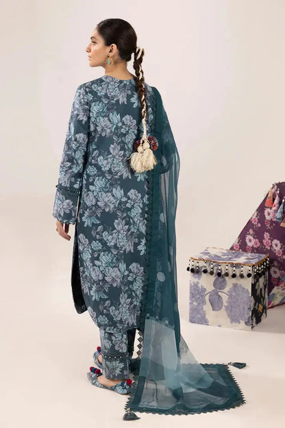 Alizeh | Sheen Lawn Prints 24 | Sea Mist - Pakistani Designer Dress - by Alizeh | Type: Luxury - 100% Original at Saira Sultan
