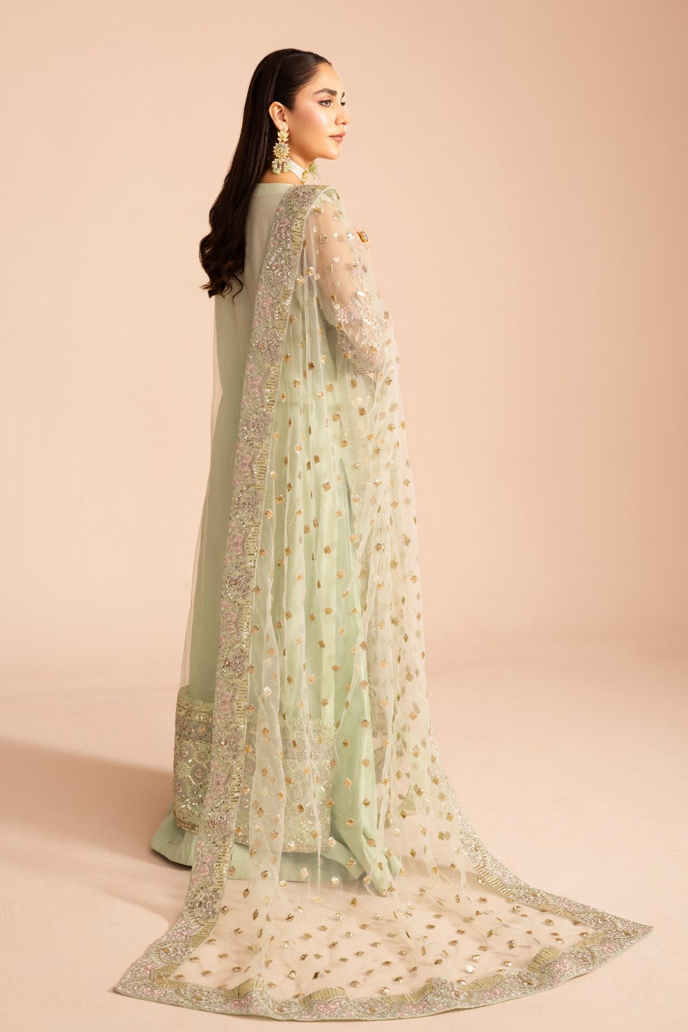 Maryum N Maria | Zircon Formals | SEPIDEH - MS40084 S Pastel Mint Organza