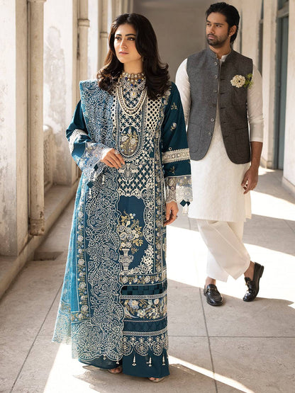 Mahnur | Mahrukh Luxury Lawn 24 | SERENE - Pakistani Designer Dress - by Mahnur | Type: Luxury - 100% Original at Saira Sultan