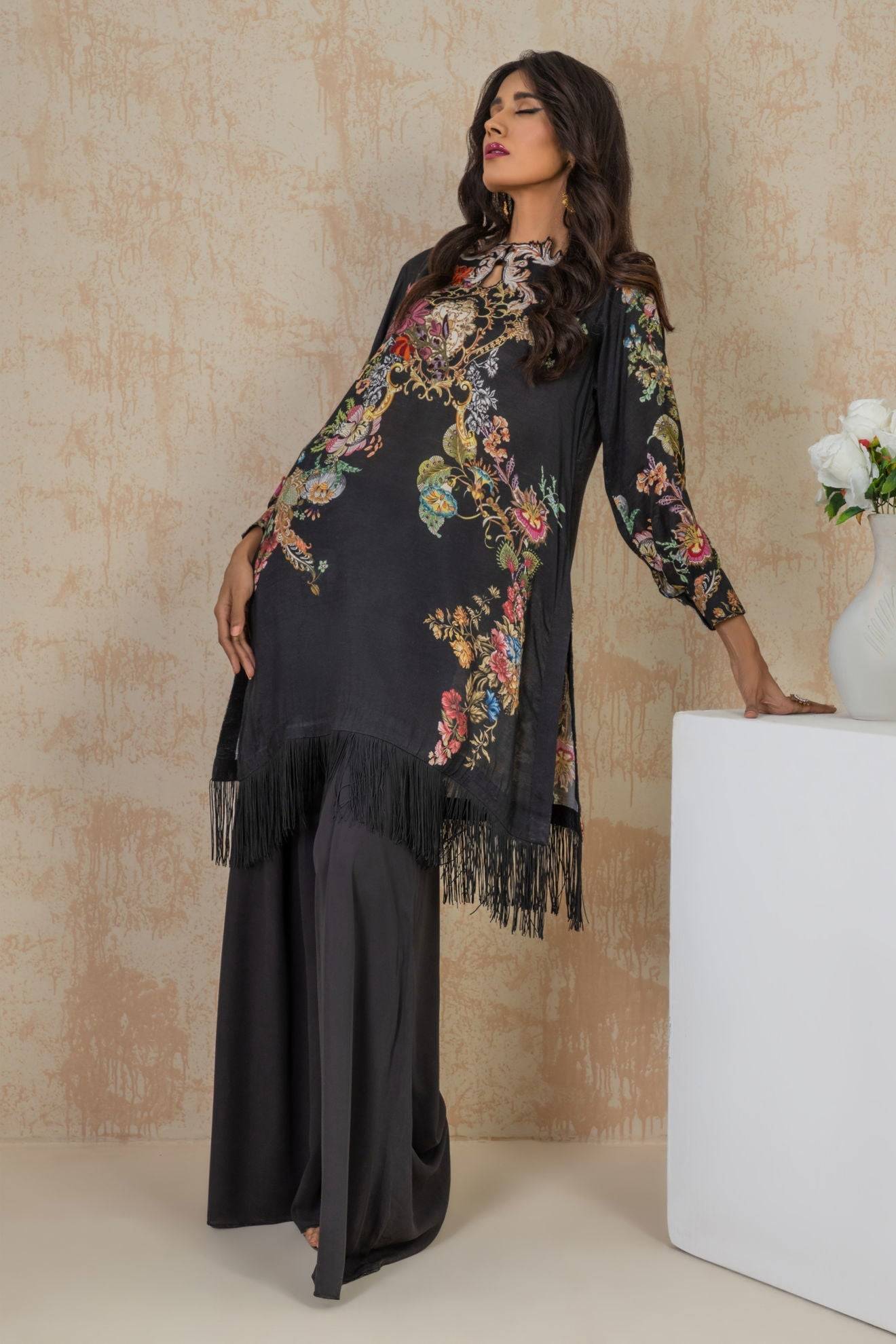 Shamaeel Ansari | Daily Pret Wear | ECK-22 - Pakistani Designer Dress - by Shamaeel Ansari | Type: Luxury - 100% Original at Saira Sultan
