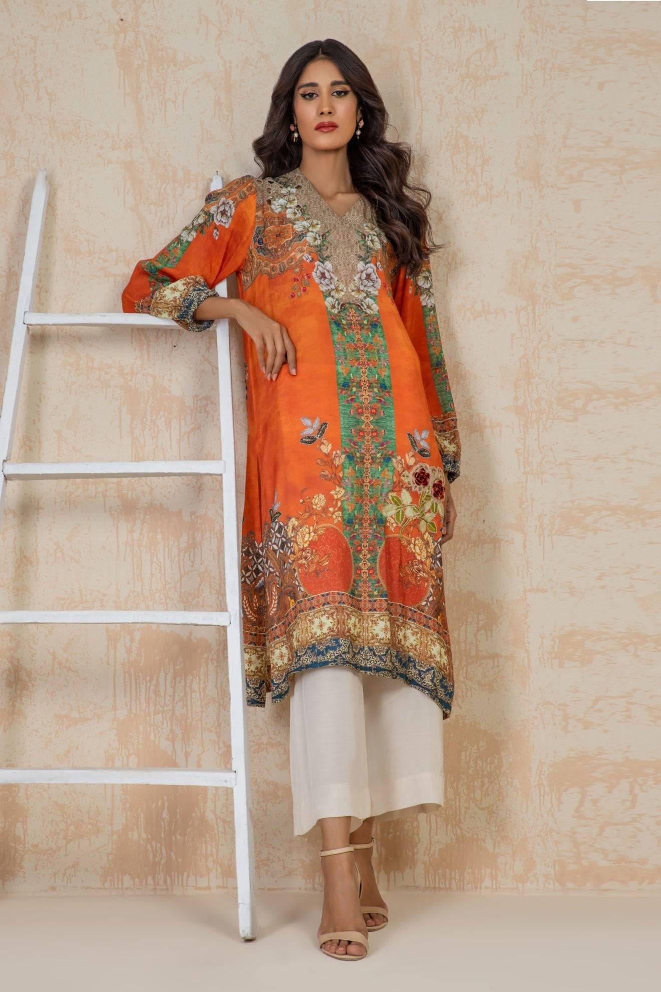 Shamaeel Ansari | Daily Pret Wear | ECK-24 - Pakistani Designer Dress - by Shamaeel Ansari | Type: Luxury - 100% Original at Saira Sultan