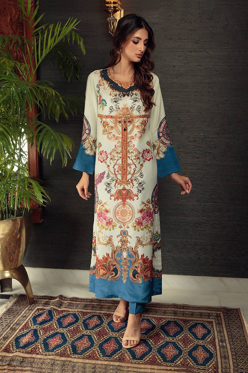 Shamaeel Ansari | Daily Pret Wear | ECK-12 - Pakistani Designer Dress - by Shamaeel Ansari | Type: Luxury - 100% Original at Saira Sultan