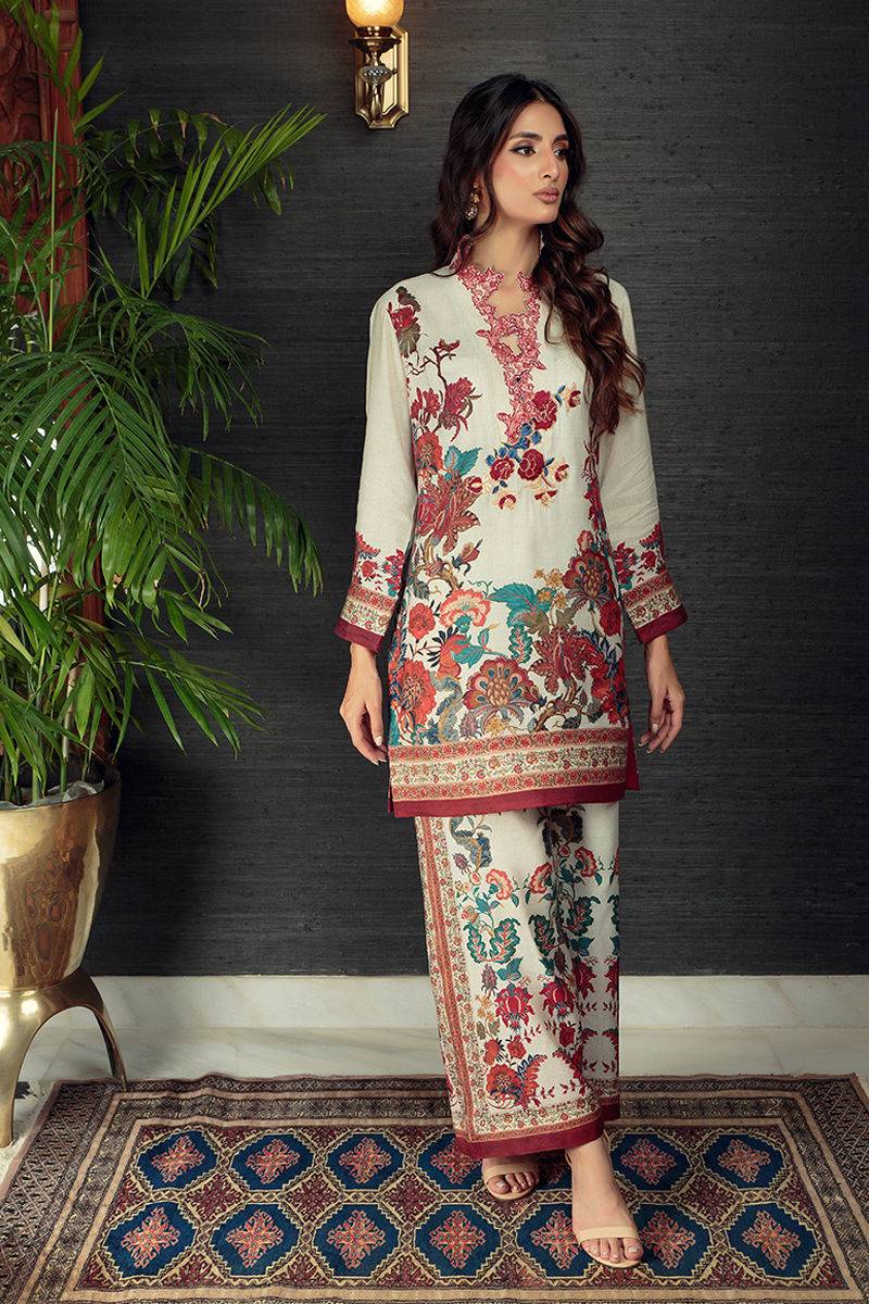Shamaeel Ansari | Daily Pret Wear | ECK-08 - Pakistani Designer Dress - by Shamaeel Ansari | Type: Luxury - 100% Original at Saira Sultan