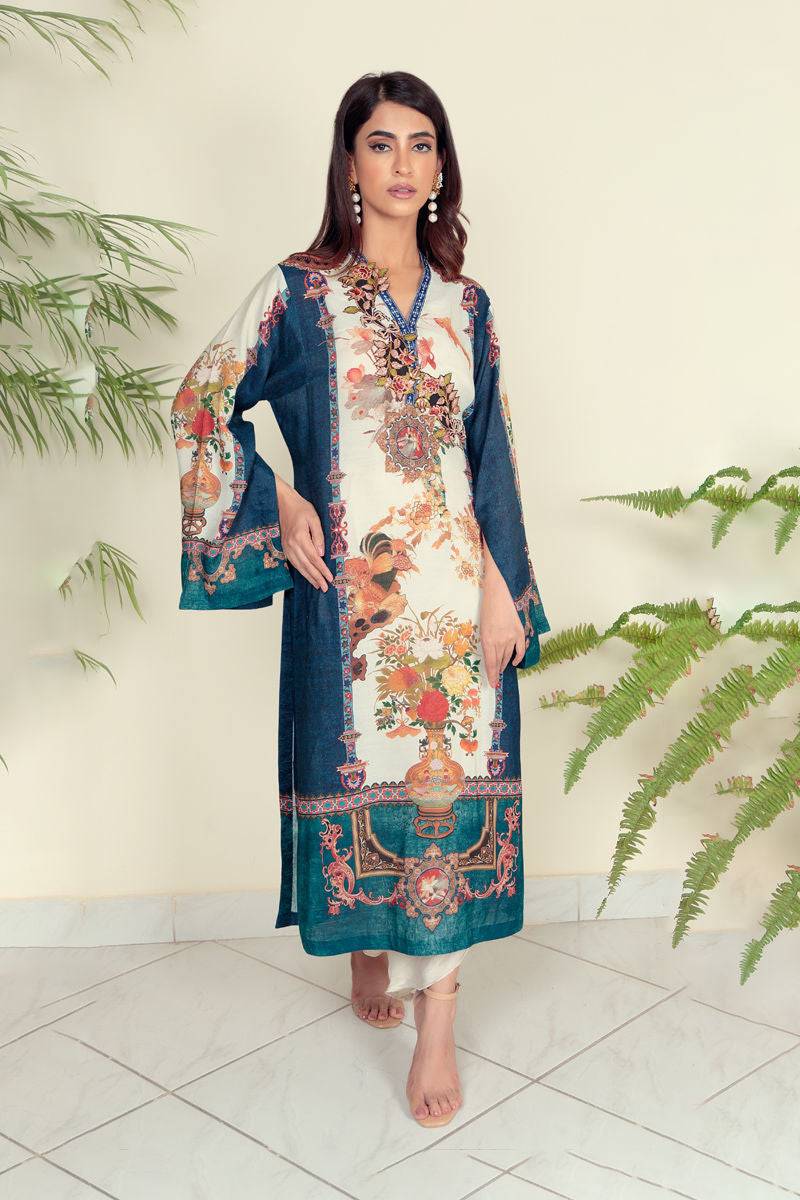 Shamaeel Ansari | Daily Pret Wear | ECK - 15 - Pakistani Designer Dress - by Shamaeel Ansari | Type: Luxury - 100% Original at Saira Sultan