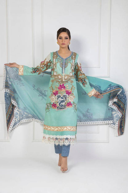 Shamaeel Ansari | Lawn 24 | LV112 - Pakistani Designer Dress - by Shamaeel Ansari | Type: Luxury - 100% Original at Saira Sultan