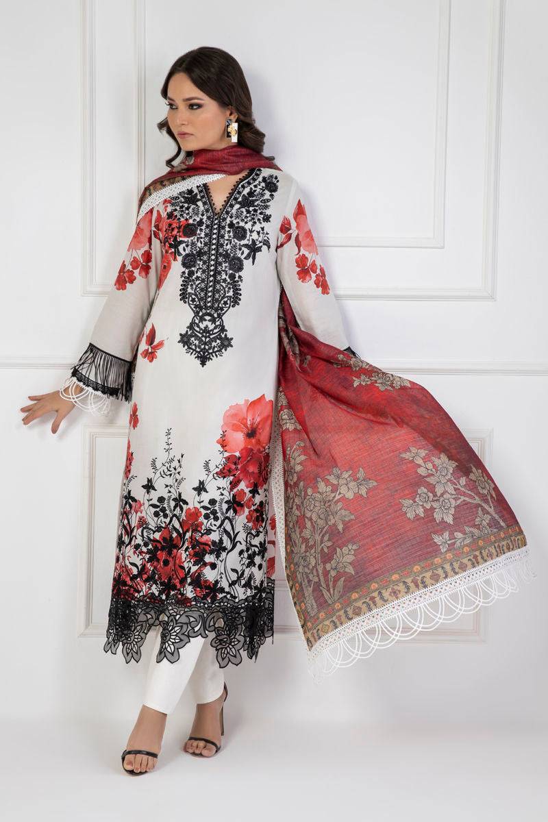 Shamaeel Ansari | Lawn 24 | LV114 - Pakistani Designer Dress - by Shamaeel Ansari | Type: Luxury - 100% Original at Saira Sultan