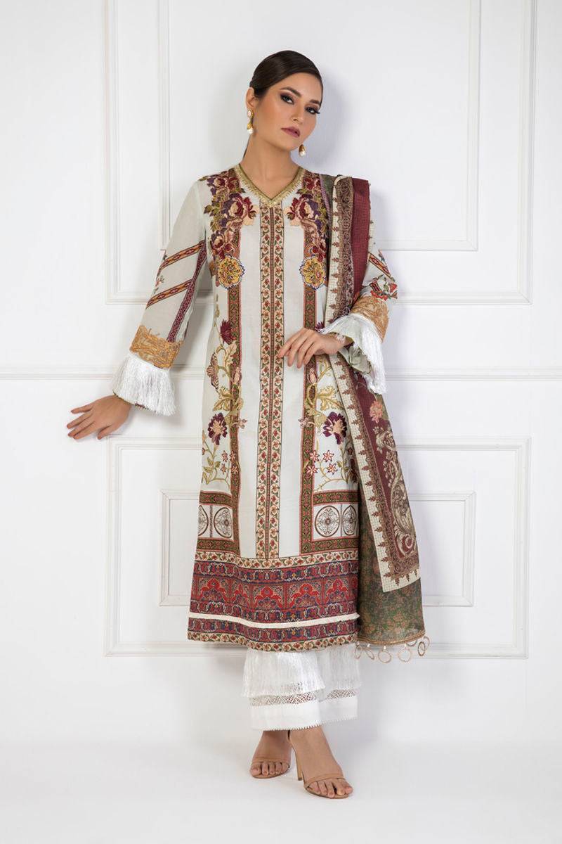 Shamaeel Ansari | Lawn 24 | LV11 - Pakistani Designer Dress - by Shamaeel Ansari | Type: Luxury - 100% Original at Saira Sultan