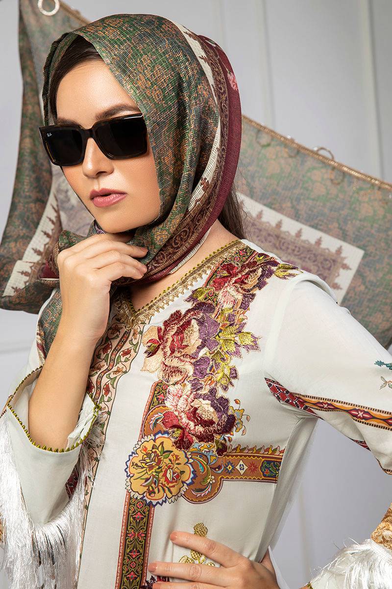 Shamaeel Ansari | Lawn 24 | LV11 - Pakistani Designer Dress - by Shamaeel Ansari | Type: Luxury - 100% Original at Saira Sultan
