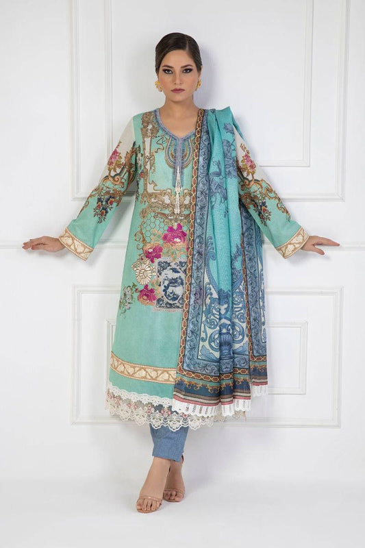 Shamaeel Ansari | Lawn 24 | LV112 - Pakistani Designer Dress - by Shamaeel Ansari | Type: Luxury - 100% Original at Saira Sultan