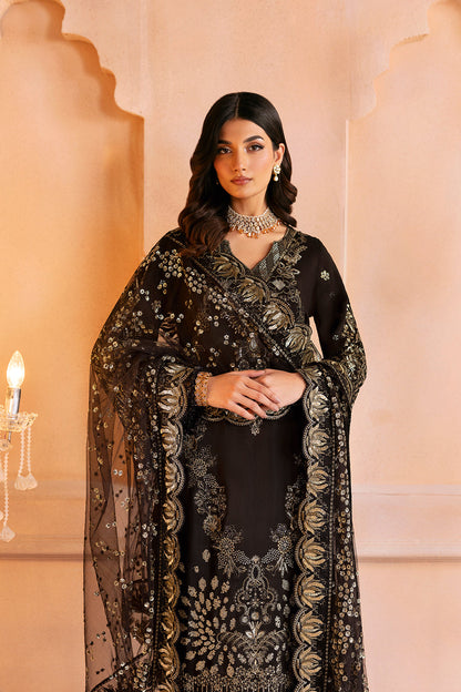 Ramsha | Shehnai Collection | SS-105 L Black Raw Silk