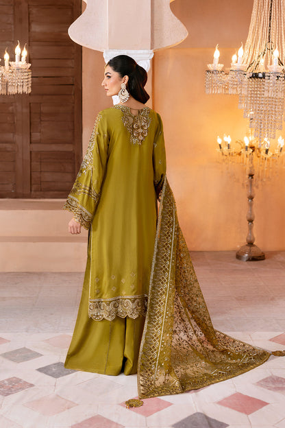 Ramsha | Shehnai Formals | SS-106 S mendhi Raw Silk