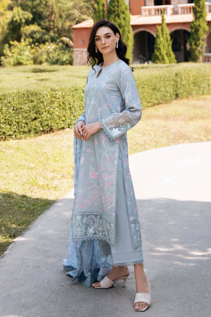 Afrozeh | Damask The Holiday Edit 25 | Maelis B XL Gray Lawn
