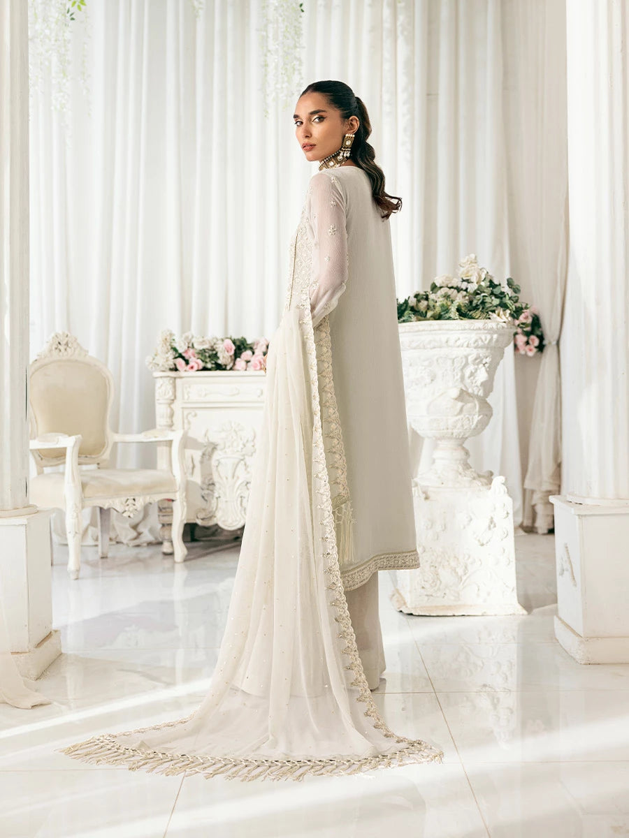 Salitex | Signature Festive Chiffon | SUNS7CH037UT S Off White Chiffon
