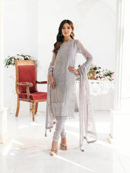 Salitex | Signature Festive Chiffon | SUNS7CH034UT XS Silver Chiffon