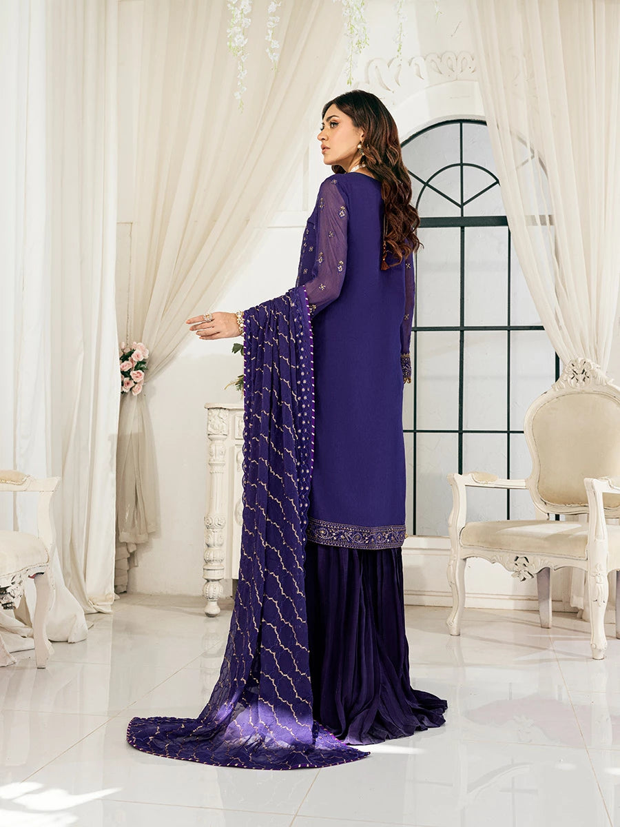Salitex | Signature Festive Chiffon | SUNS7CH046UT S Purple Chiffon