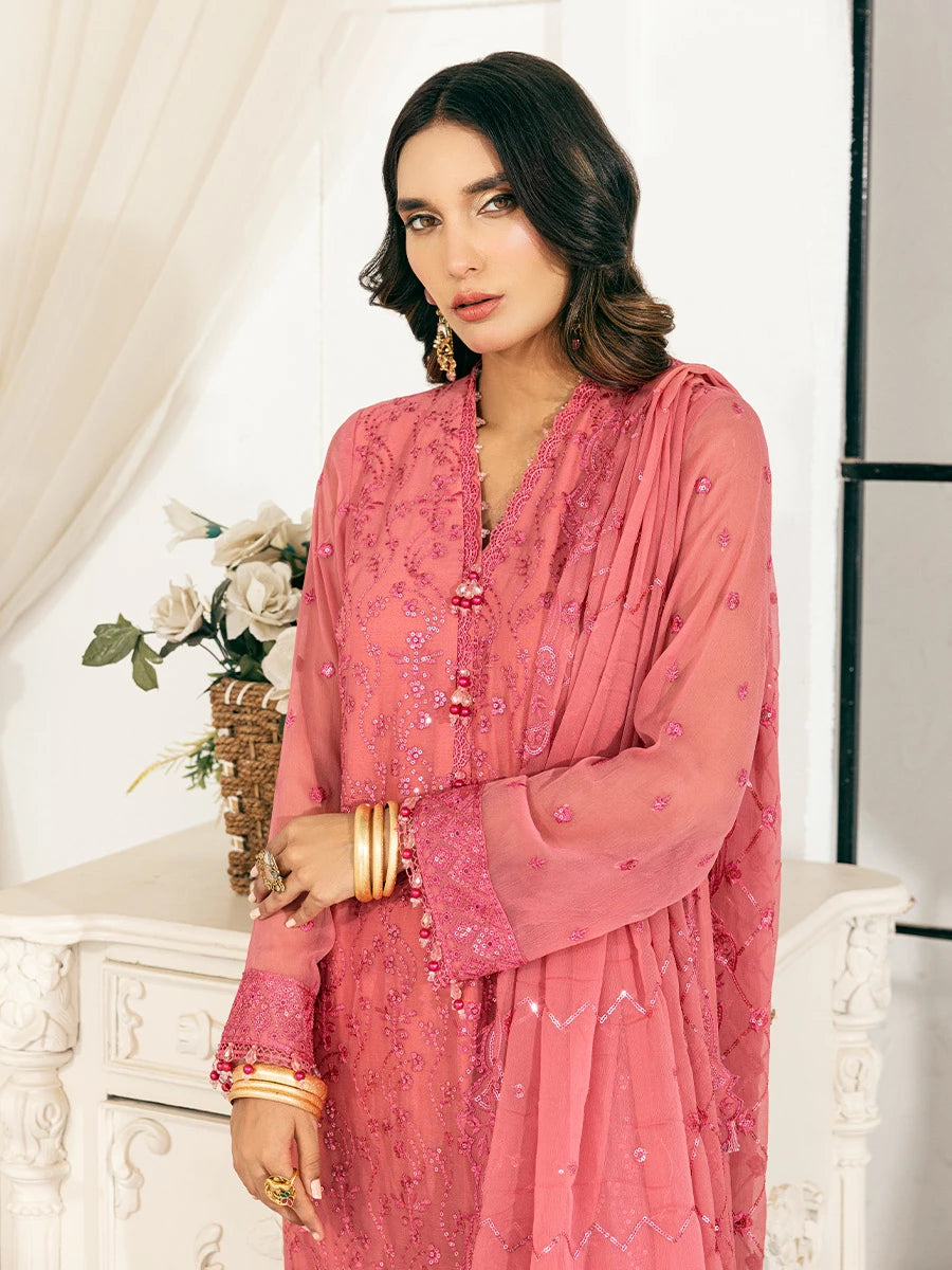 Salitex | Signature Festive Chiffon | SUNS7CH025UT M Candy Pink Chiffon