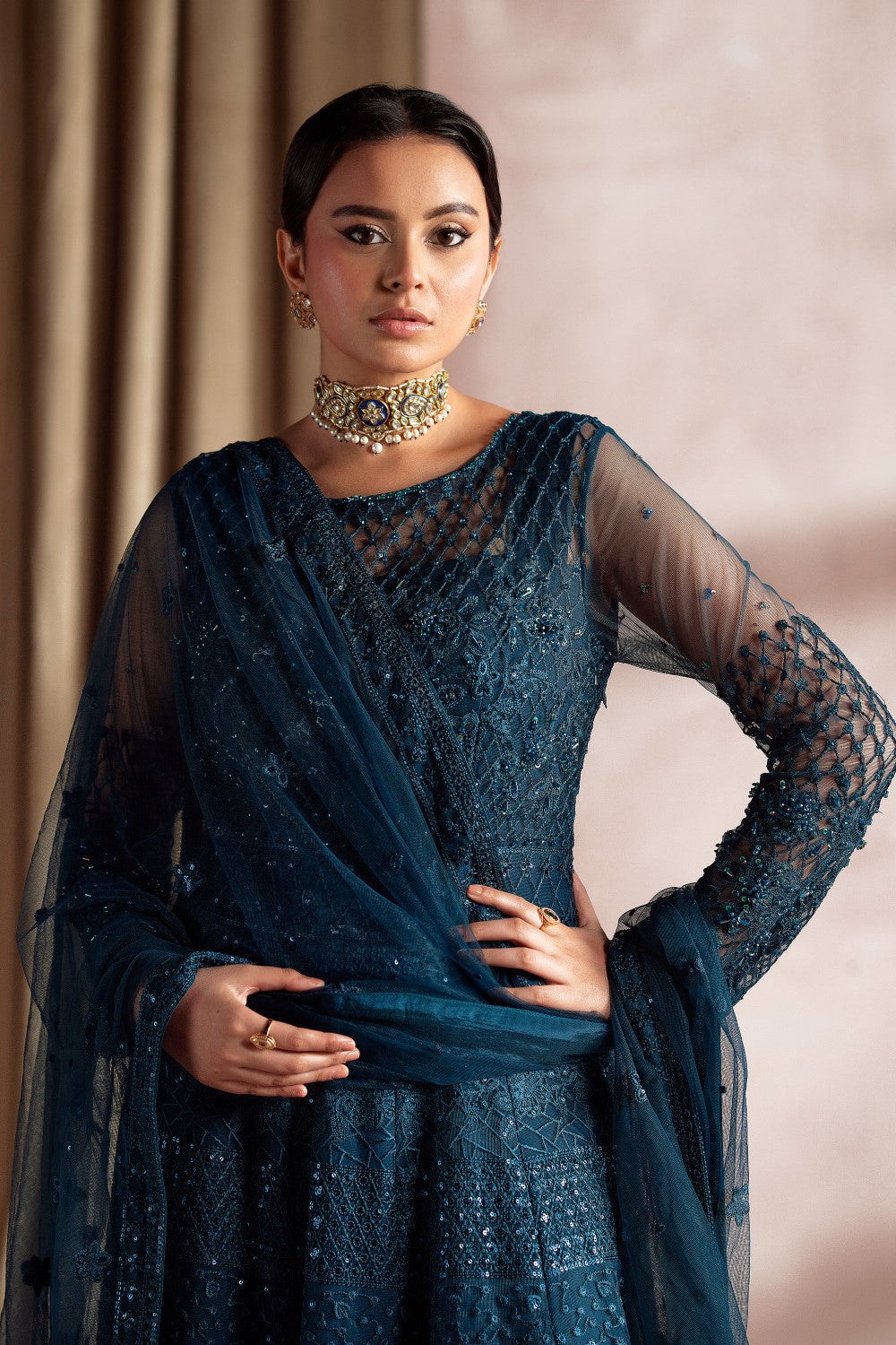 Maryum N Maria | Luna Formals | SILA L Blue Net
