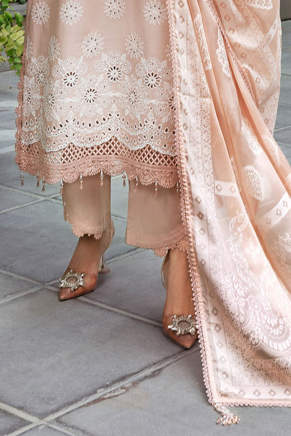 Gul Ahmed | Festive Capsule 25 | SP-52047 L Pale Peach Lawn