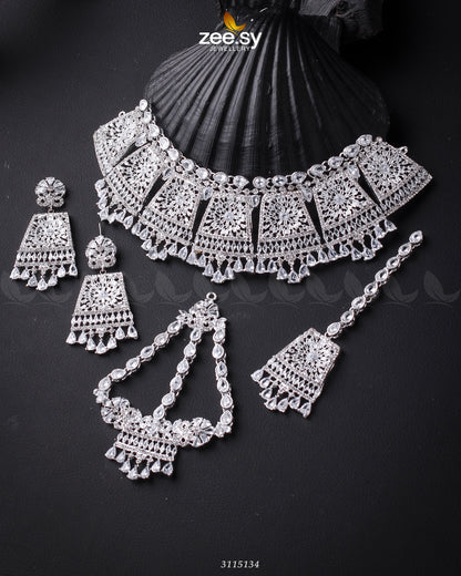 Royal Bridal Set Sliver
