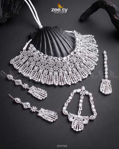 Momina Bridal Sets Silver White