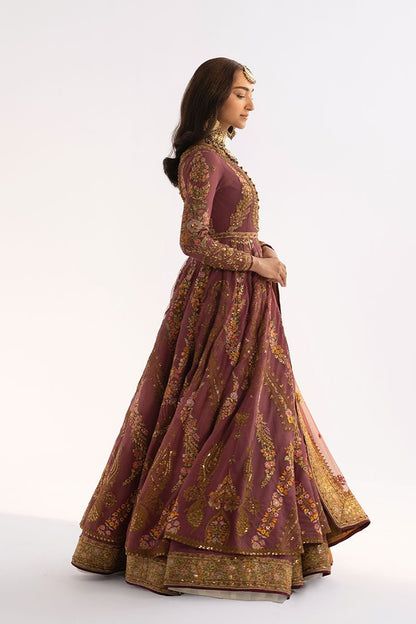 Fahad Hussayn | Ashk o Atar | SIMORGH Custom Size Rosy Brown Net