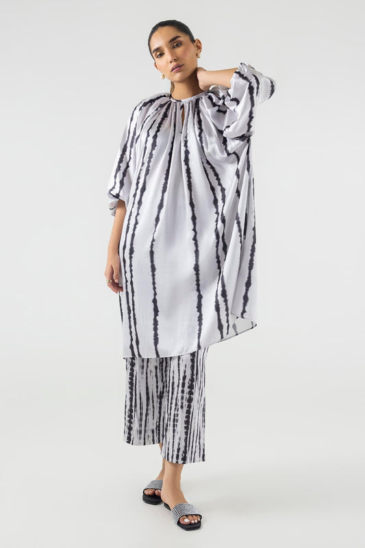 Sana Safinaz | Silk Tunics | SS24STP143P2T S Multicolor Poly Satin