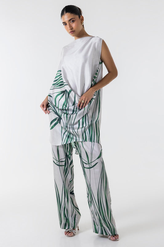 Sana Safinaz | Silk Tunics | SS24STP148P2T S Multicolor Poly Satin