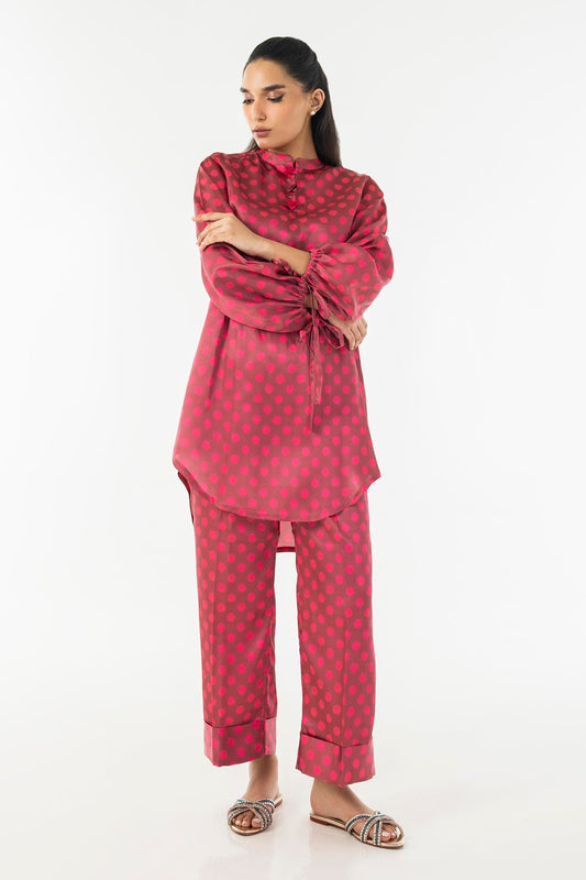 Sana Safinaz | Silk Tunics | SS24STP174P2T S Multicolor Poly Satin