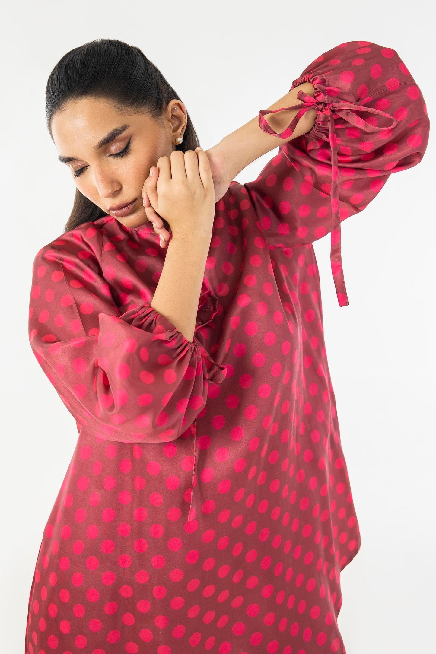 Sana Safinaz | Silk Tunics | SS24STP174P2T L Multicolor Poly Satin