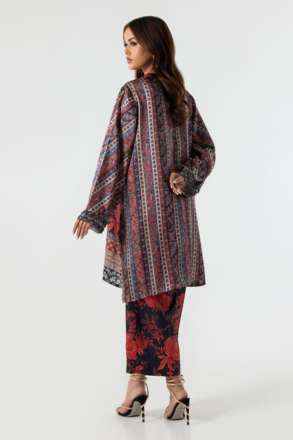 Sana Safinaz | Silk Tunics | SS24STP177P2T S Multicolor Poly Satin