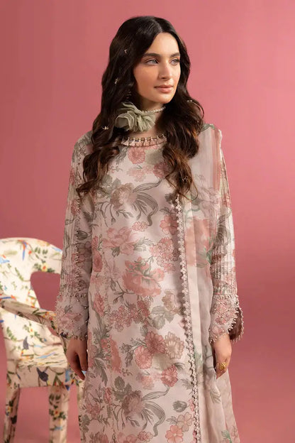 Alizeh | Sheen Lawn Prints 24 | Sunset Blush - Pakistani Designer Dress - by Alizeh | Type: Luxury - 100% Original at Saira Sultan