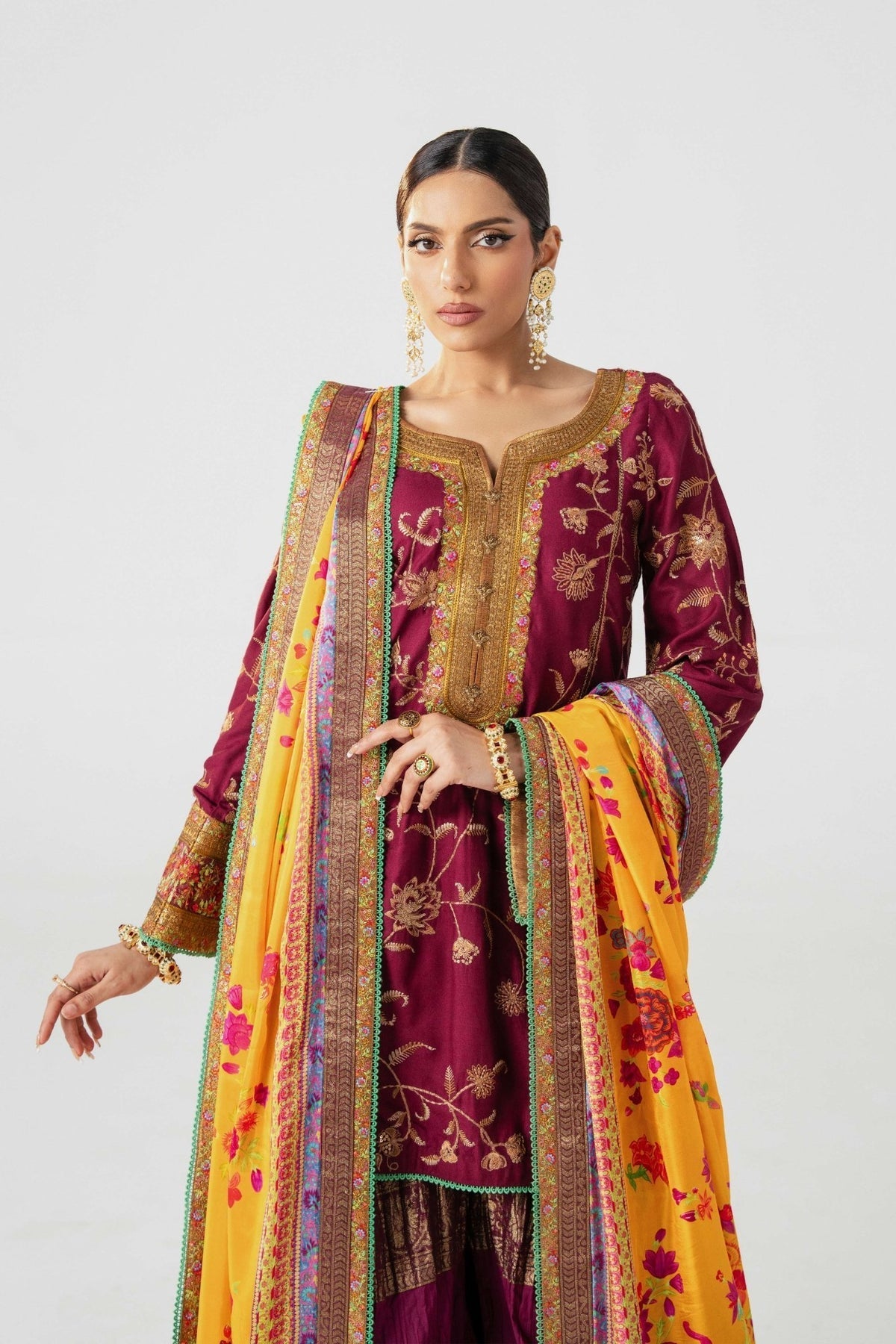 Fahad Hussayn | Jalsa Ghar | Tojis Custom Size Berry Lawn