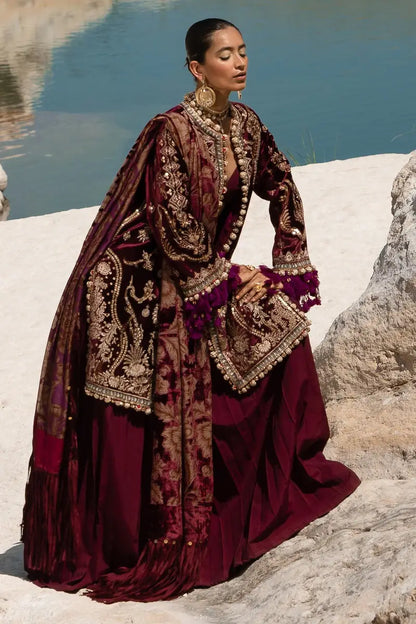 Sana Safinaz | Winter Luxury 23 | V231-003-CP - Pakistani Designer Dress - by Sana Safinaz | Type: Luxury - 100% Original at Saira Sultan