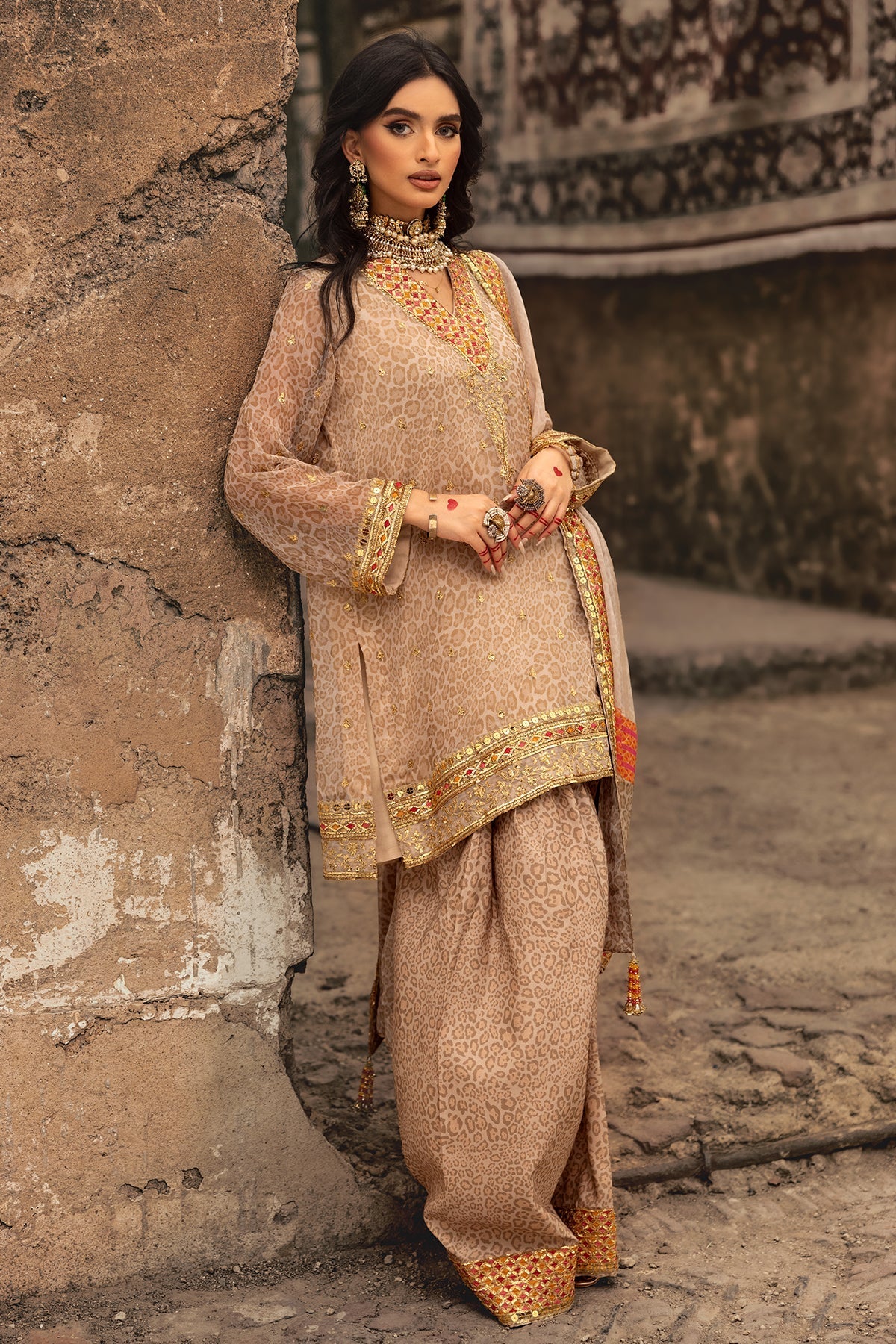 Charizma | Vasl Chiffon Collection | VSL25-13 XS Beige Chiffon