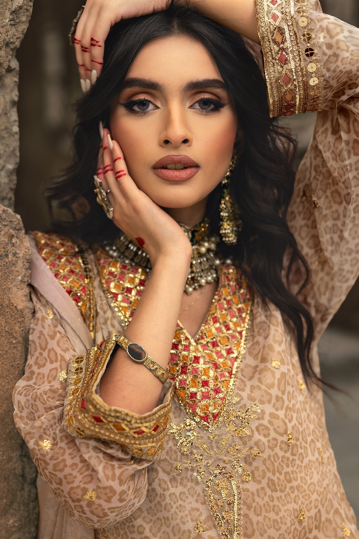 Charizma | Vasl Chiffon Collection | VSL25-13 XL Beige Chiffon
