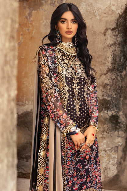 Charizma | Vasl Chiffon Collection | VSL25-09 M Black Chiffon