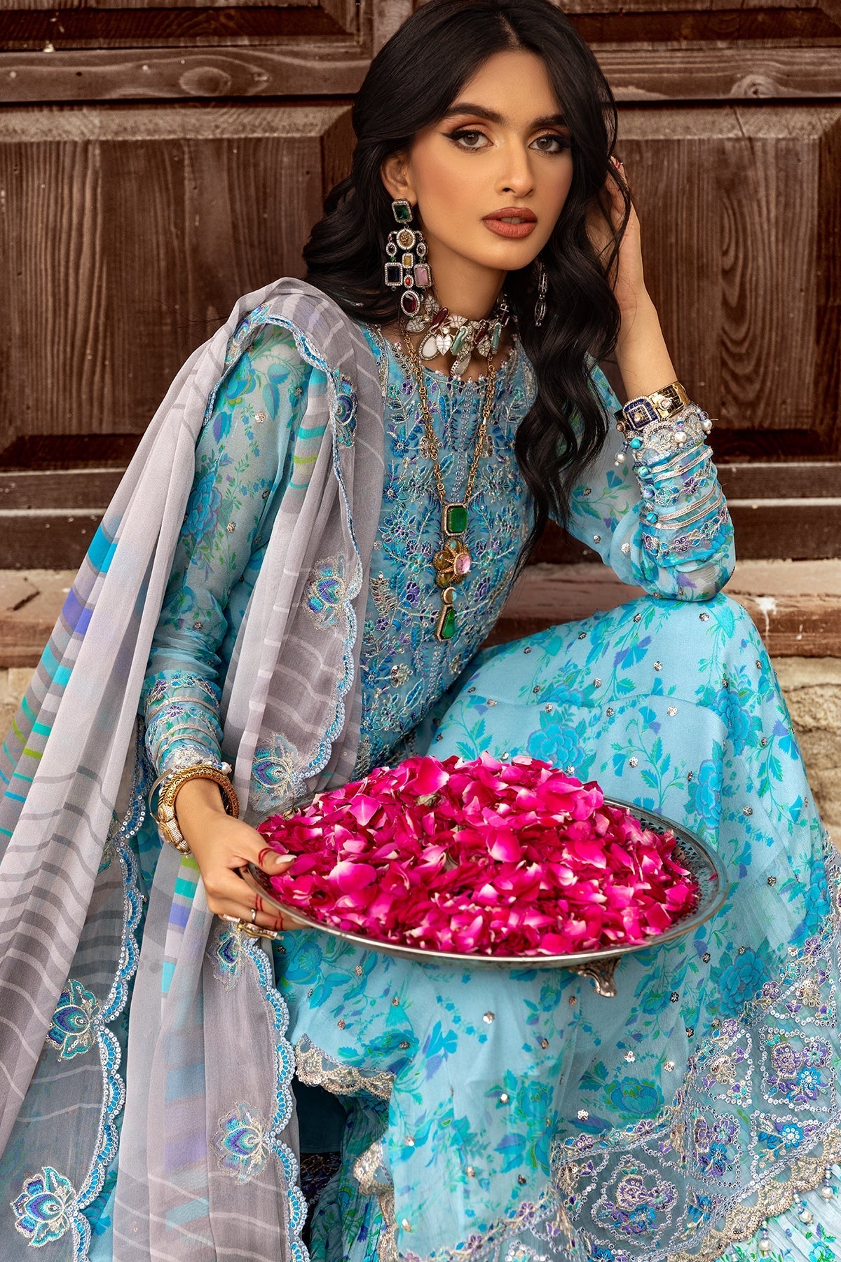 Charizma | Vasl Chiffon Collection | VSL25-10 XL Light Blue Chiffon