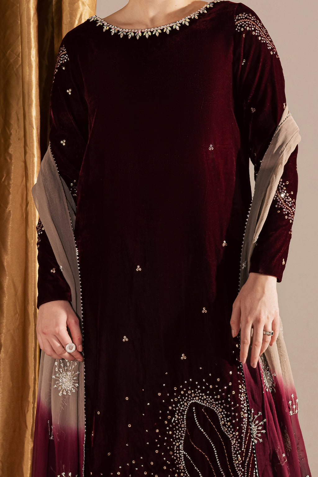 Vanya | Velvet Muse | KV-57 by Vanya - Designer Dress - Type : Ladies Clothes - Available at Saira Sultan - 100% Original 